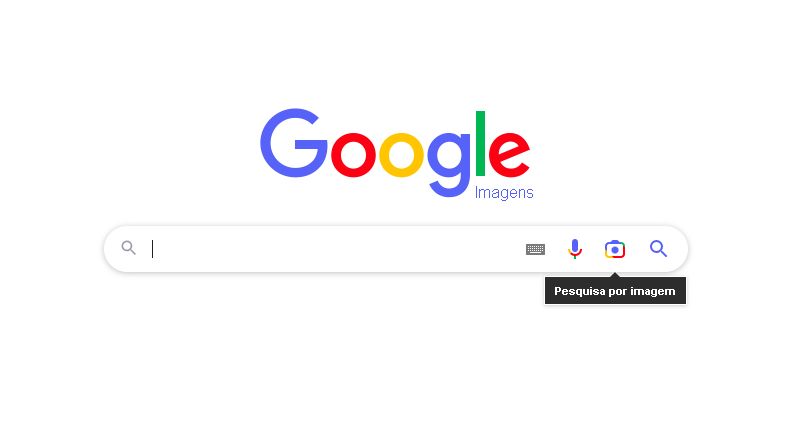 aba de pesquisa do Google destacando a pesquisa por imagem