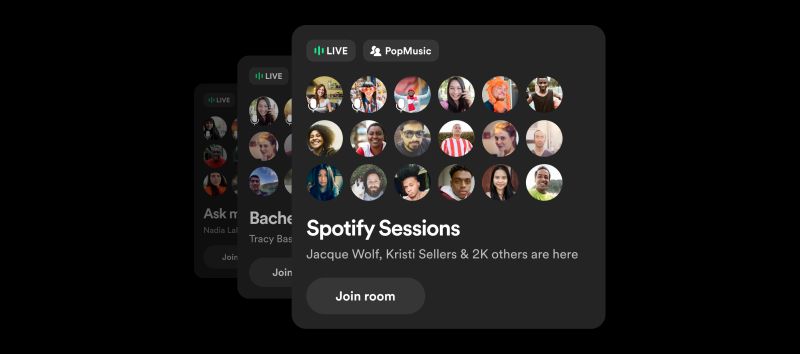 Greenroom Spotify: Streaming acirra disputa por usuários com o Clubhouse imagem do aplicativo da spotify, greenroom